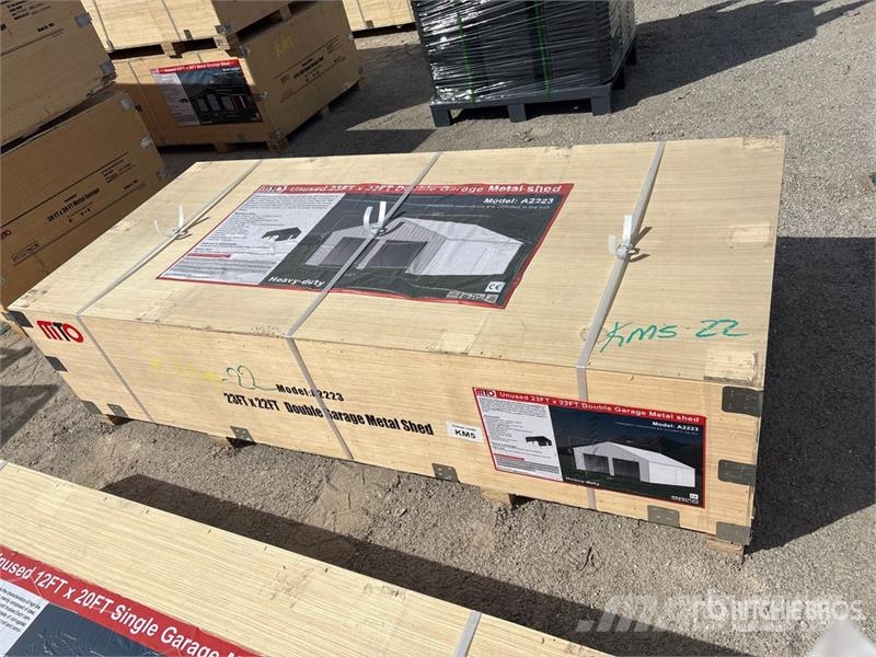MTO A2223 Double Garage Metal Shed (Unused) 鋼架建築