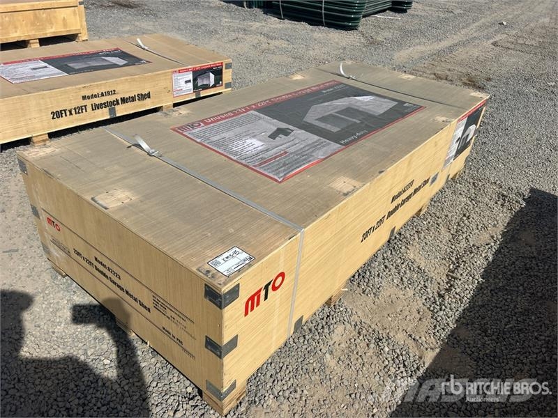  MTO A2223 Double Garage Metal Shed (Unused) Teräsrunkorakennukset