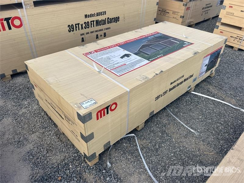  MTO A2223G Double Garage Metal Shed (Unused) Teräsrunkorakennukset