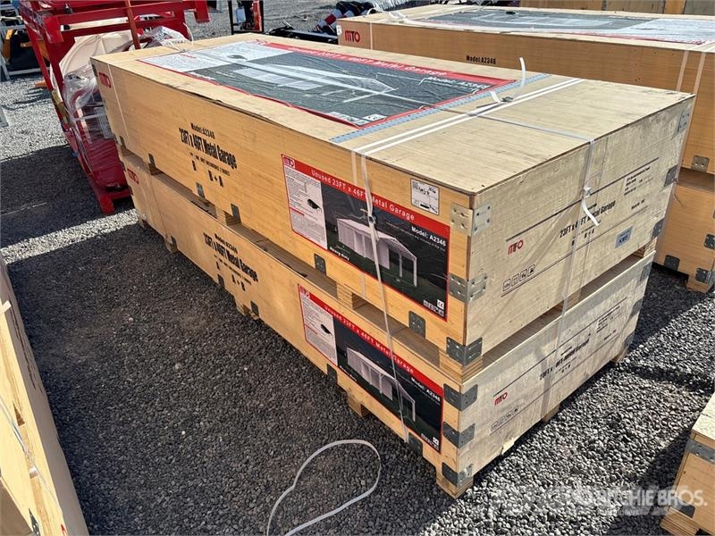 MTO A2346 Double Garage Metal Shed (Unused) Teräsrunkorakennukset