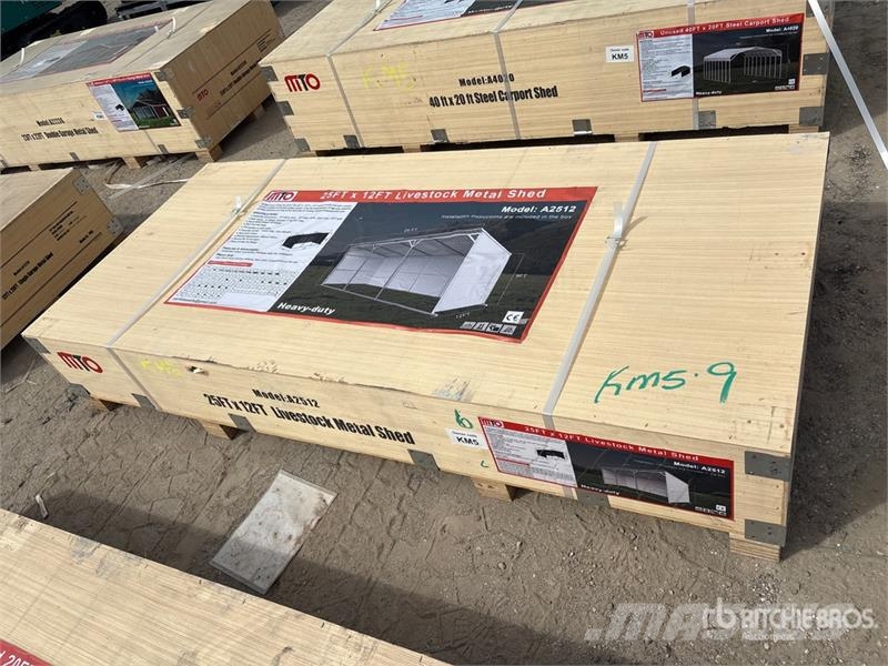 MTO A2512 25 ft x 12 ft Metal Livestock Shelter (U Other livestock machinery and accessories