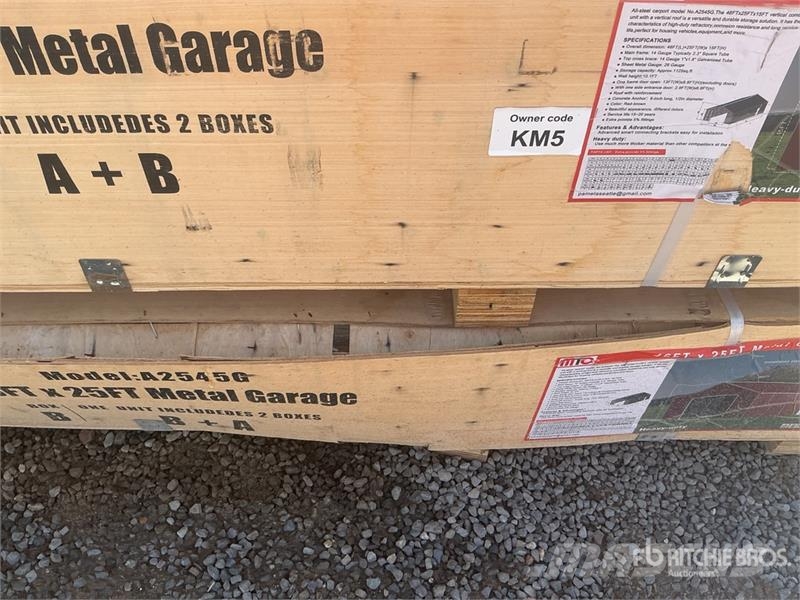 MTO A2545G 25 ft x 46 ft Metal Garage Storage Buil Čelični okviri za građevine