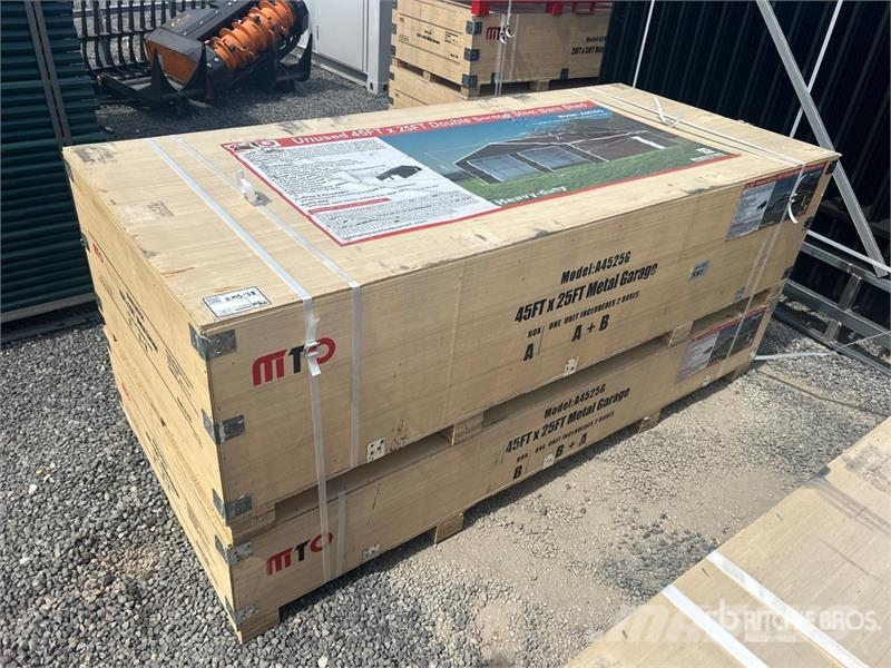 MTO A2545G 25 ft x 46 ft Metal Garage Storage Buil Teräsrunkorakennukset