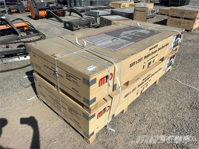  MTO A3325 Double Garage Metal Shed (Unused) Stålrammmer