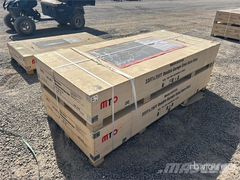 MTO A3325G 25 ft x 33 ft Double Garage Metal Shed Tērauda karkasa ēkas