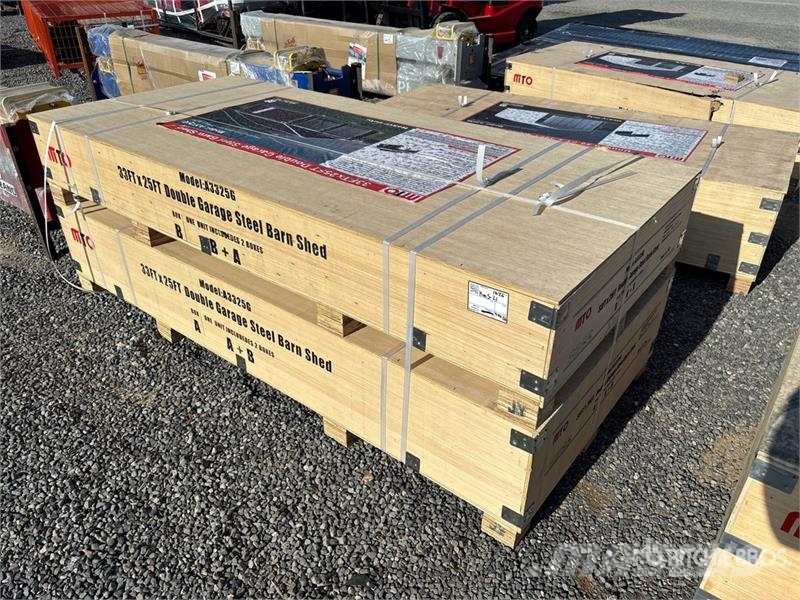 MTO A3325G Double Garage Metal Shed (Unused) Teräsrunkorakennukset