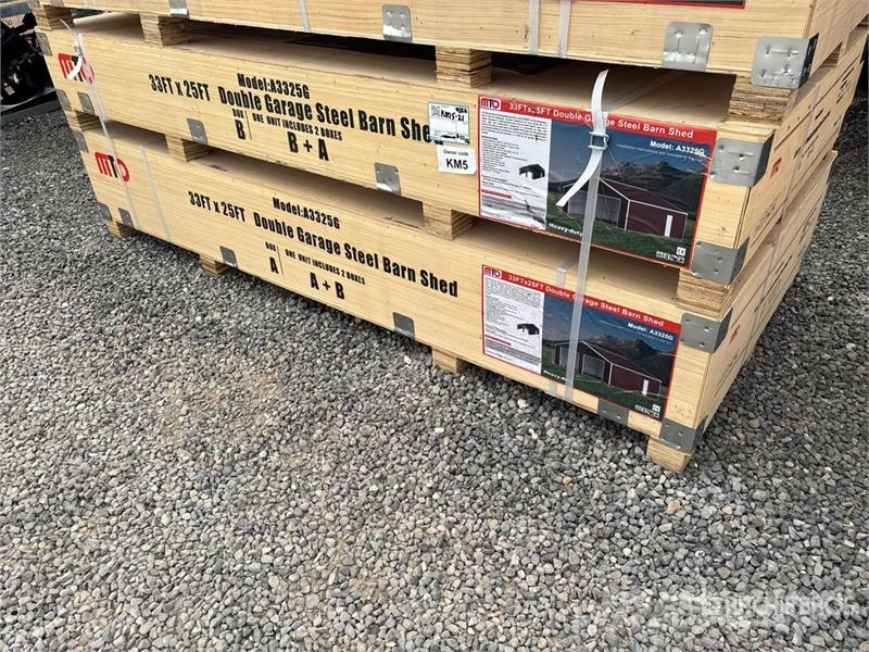 MTO A3325G Double Garage Metal Shed (Unused) Ατσάλινο πλαίσιο κτιρίων