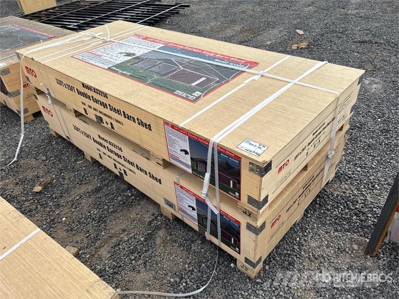 MTO A3325G Double Garage Metal Shed (Unused) Teräsrunkorakennukset