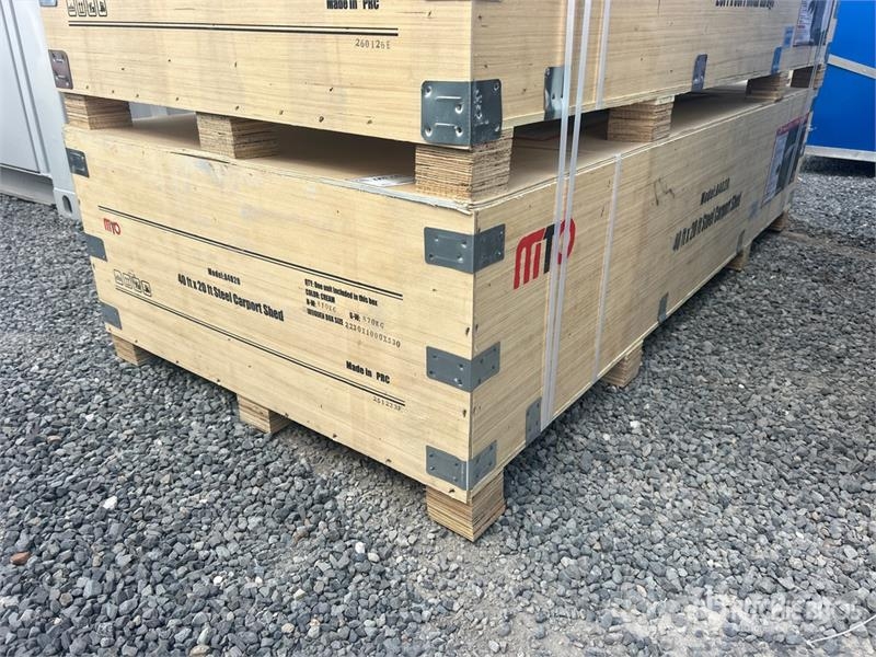  MTO A4020 20 ft x 40 ft Carport (Unused) Stålrammmer