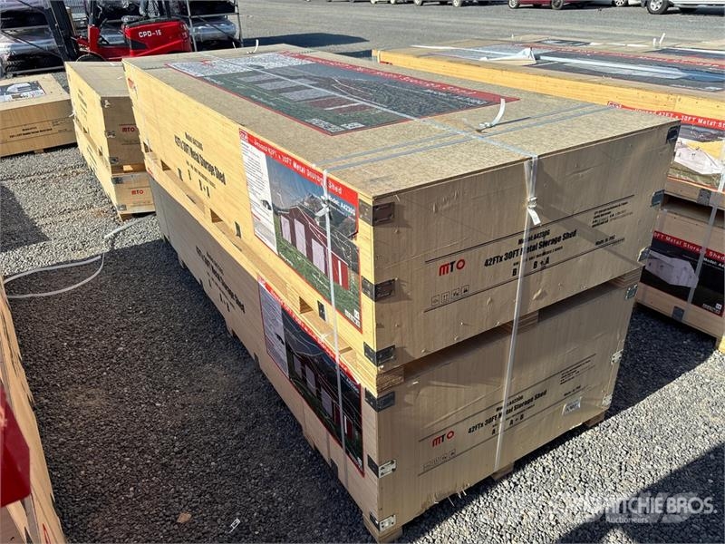 MTO A4230G Metal Storage Shed (Unused) Steel frame buildings