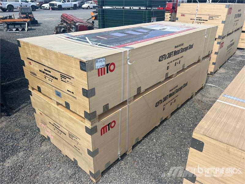  MTO A4230G Triple Garage Metal Shed (Unused) Čelični okviri za građevine