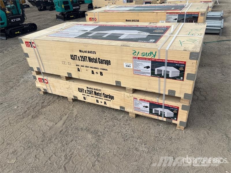  MTO A4525 Double Garage Metal Shed (Unused) Stahlrahmenaufbauten