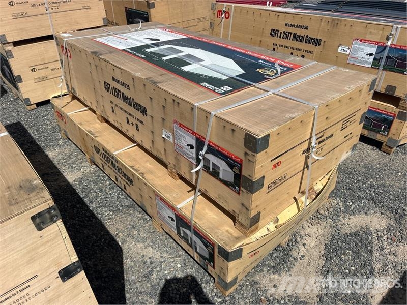 MTO A4525 Double Garage Metal Shed (Unused) Ατσάλινο πλαίσιο κτιρίων