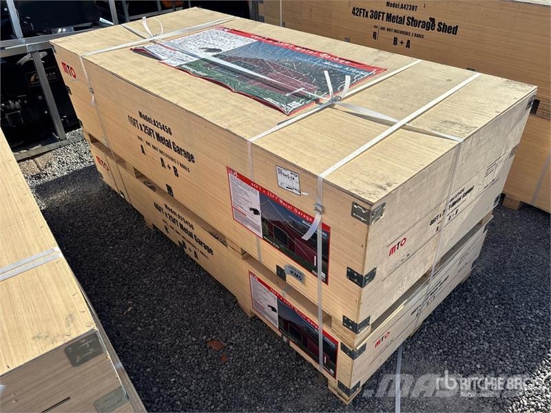MTO A4525G Double Garage Metal Shed (Unused) Teräsrunkorakennukset