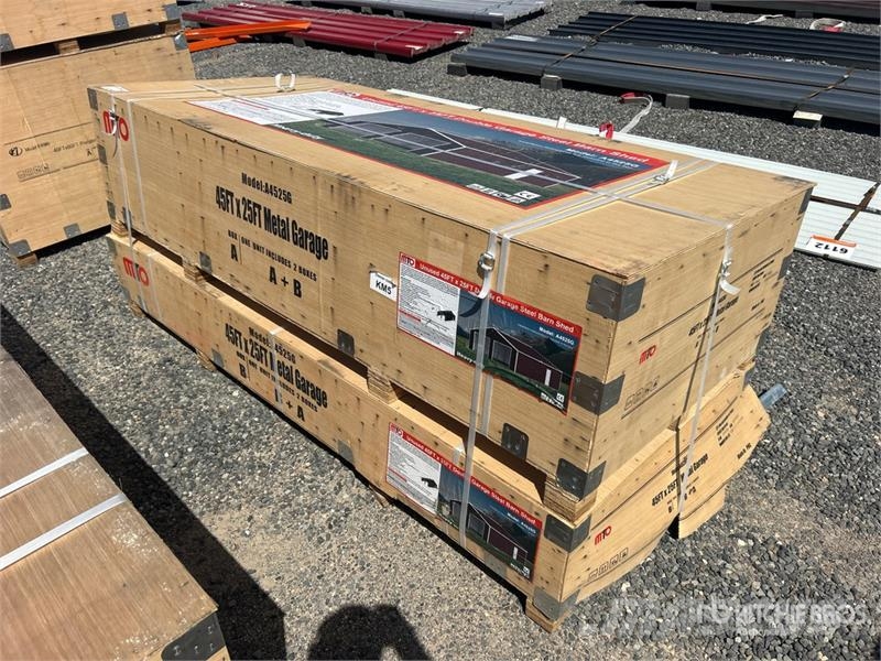 MTO A4525G Double Garage Metal Shed (Unused) Ατσάλινο πλαίσιο κτιρίων