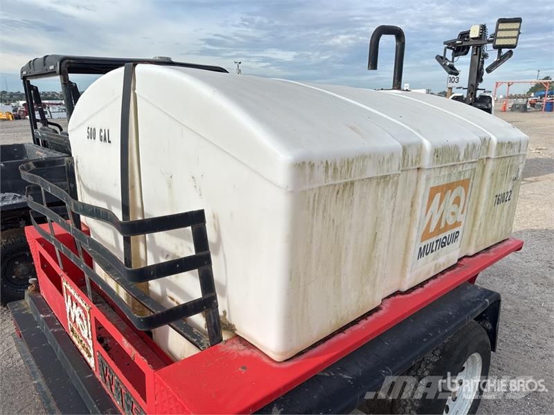 MultiQuip 500 gal T/A Water Tank Trailer Diger kamyonlar