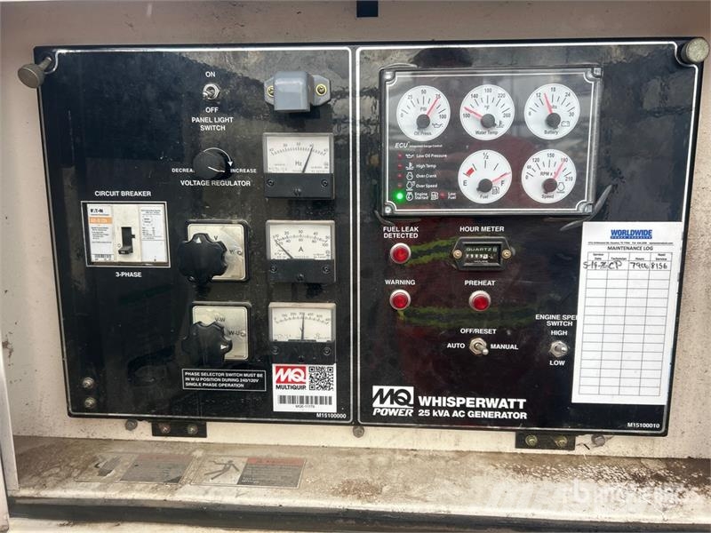 MultiQuip DCA-25SSIU4F 20 kW Mobile Generator Set Dīzeļģeneratori