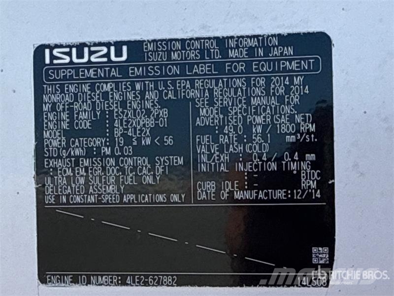 MultiQuip DCA45SSIU4 45 kVA Mobile Generator Set Diesel Generators