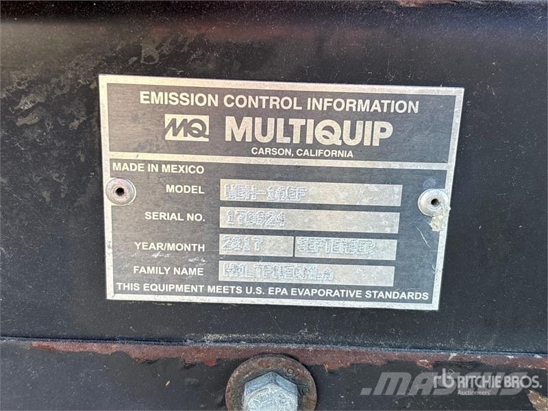 MultiQuip WBH-16EF Запчасти для бетонной техники