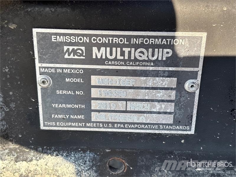 MultiQuip WBH-16EF Запчасти для бетонной техники