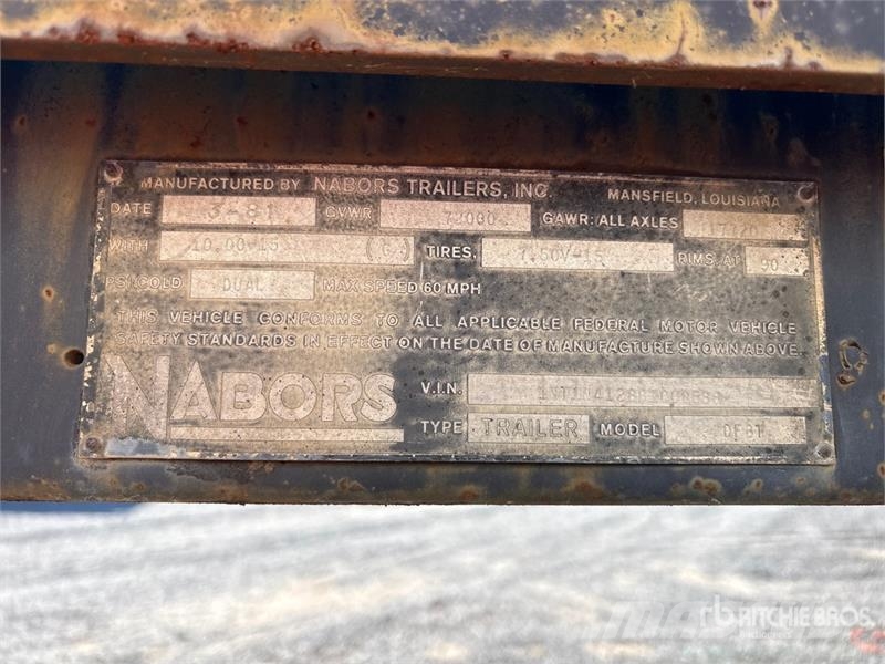 Nabors 41 ft T/A Step Deck Oilfield Trailer Processing Equipment