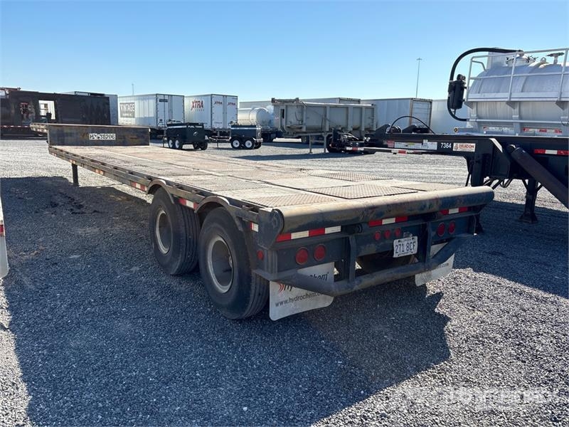 Nabors 41 ft T/A Step Deck Oilfield Trailer Processing Equipment