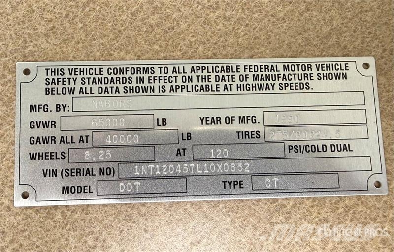 Nabors 45 ft x 96 in T/A Chip Trailer (Inoperable) Hout transporter