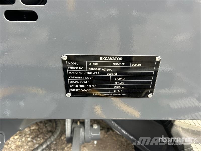 NAKATO ZT40G Mini Excavator (Unused) Mini bagri <7t