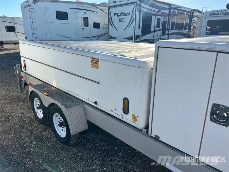 Newport Fabrication VEZ-1.8 10 ft T/A Enclosed Tra Box body trailers