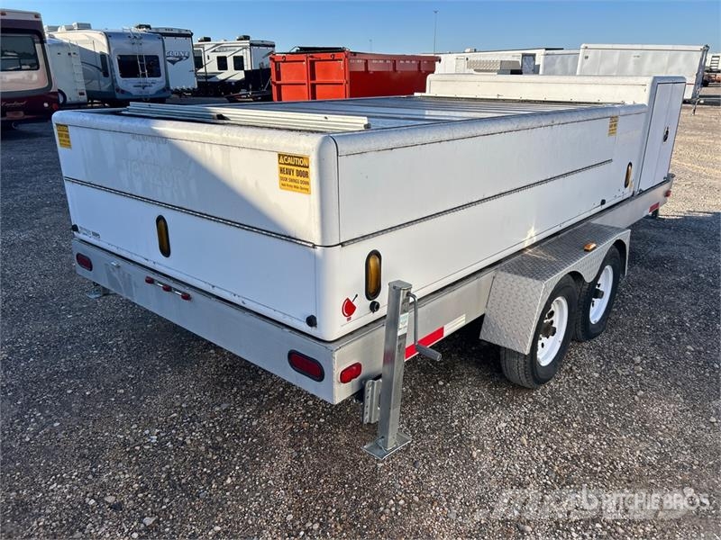 Newport Fabrication VEZ-1.8 10 ft T/A Enclosed Tra Box body trailers