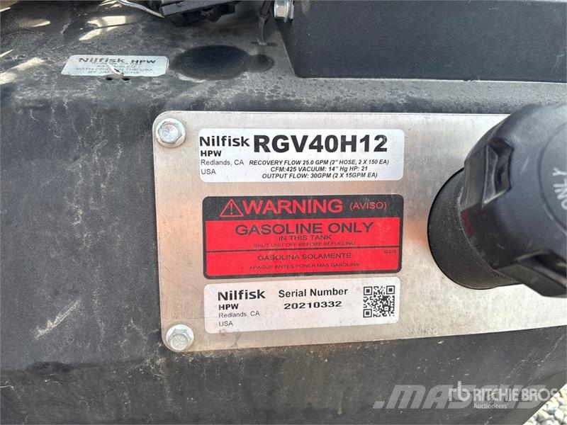 Nilfisk RGV40H12 Hydro Vacuum System Kútfúrók
