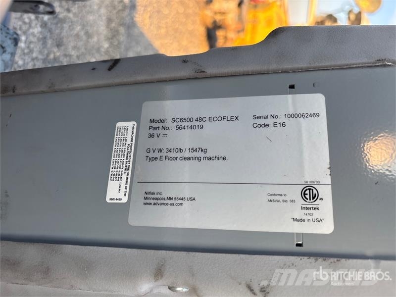 Nilsfisk SC6500 48C ECOFLEX Ride-On Electric Floor Other trailers