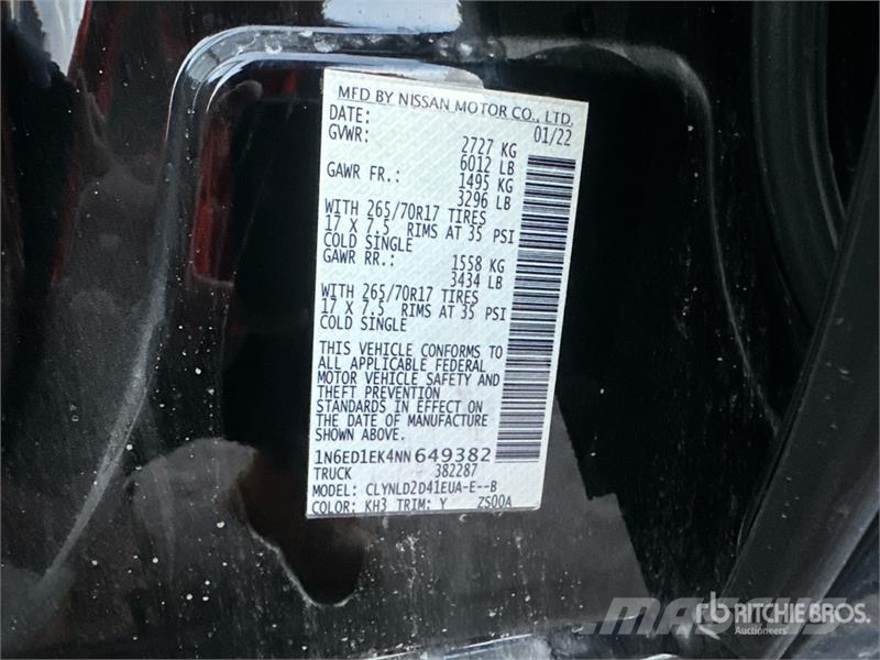 Nissan Frontier XE 기타