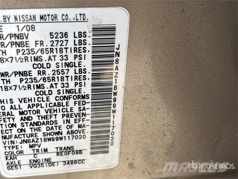 Nissan Murano SL AWD SUV Personbiler