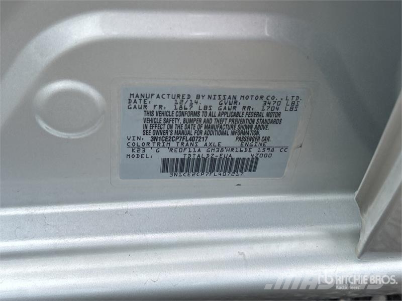 Nissan Versa SV Automobile Kistehergépjárművek