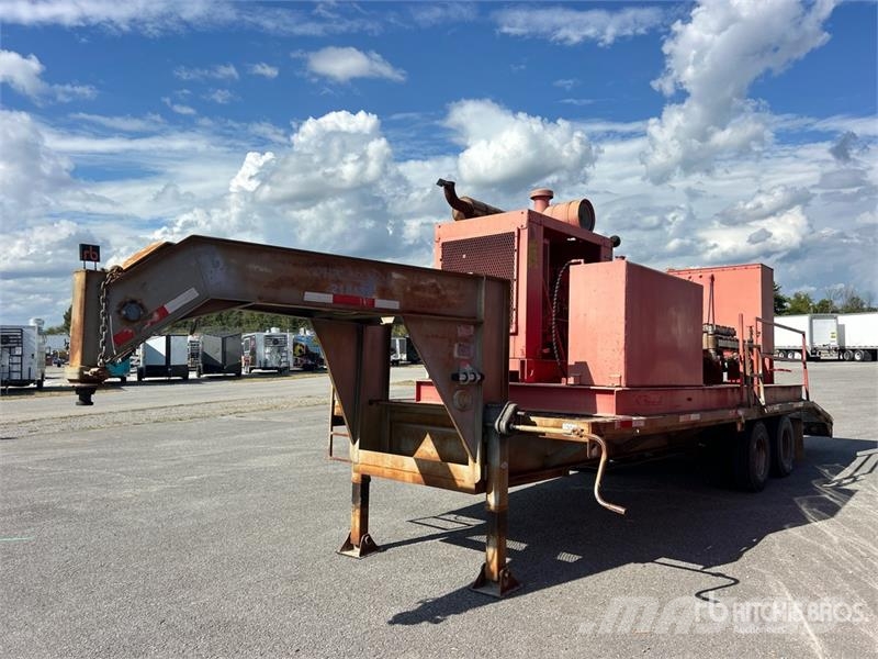 NLB HP320 10K 20 ft T/A Gooseneck 10300-D Generator Eq Biltransportsläp