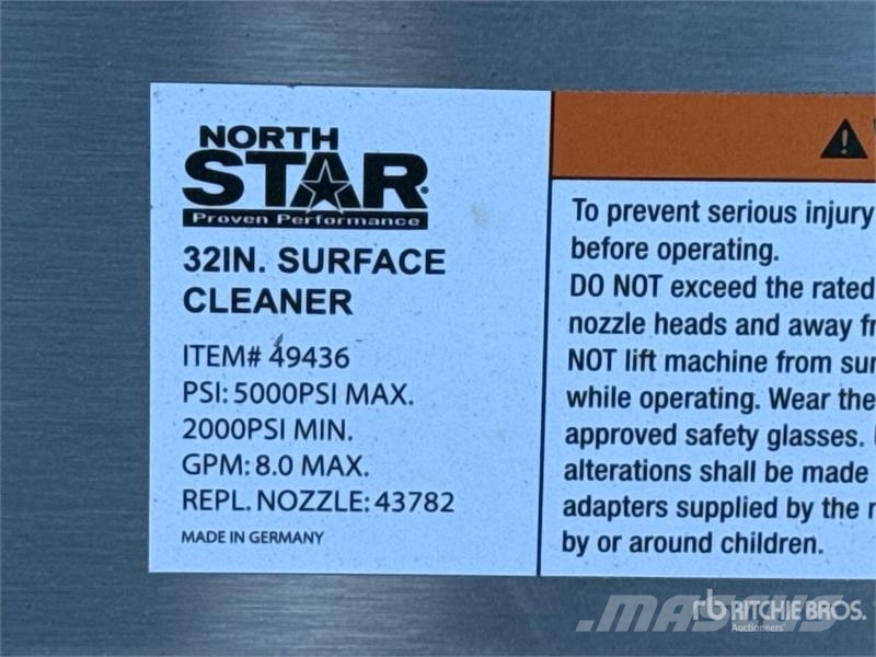  Northstar Walk-Behind 32 in Surface Cleaner Floor  Andre Landbrukshengere