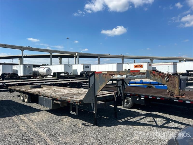 Novae 35 ft T/A Gooseneck Flatbed Trailer Vlakke laadvloer