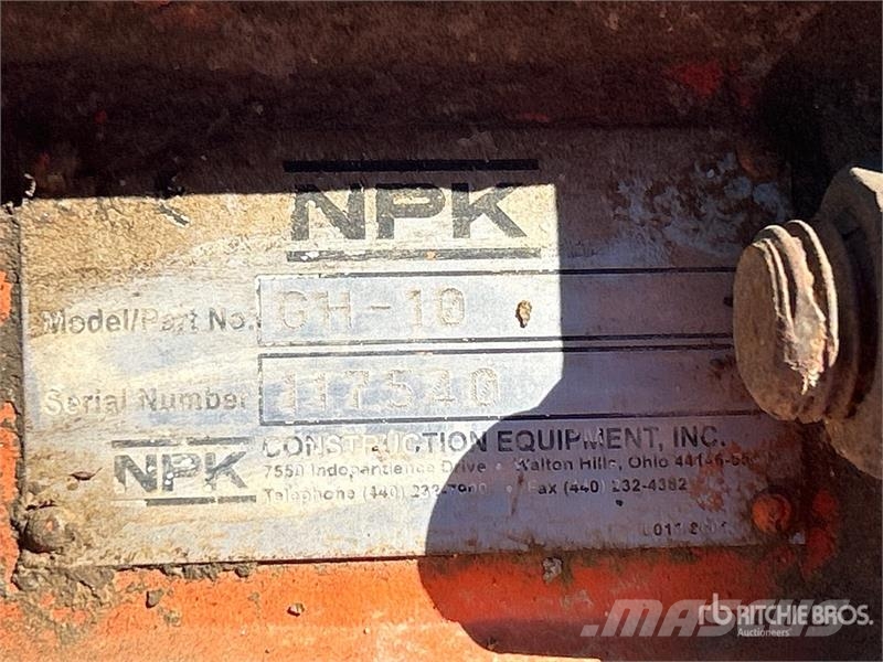 NPK GH10 Hammer Hydraulic Breaker Martelos / Rompedores