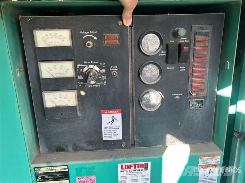 Onan 80GGHC 80 kW Skid-Mounted Generator Set Diesel Generators