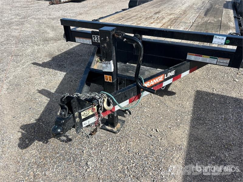 Orange Line EQ14-17+3 20 ft T/A Equipment Trailer Vehicle transport trailers