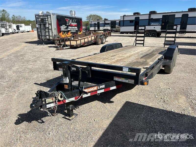 Orange Line EQ14-17+3 20 ft T/A Equipment Trailer Vehicle transport trailers