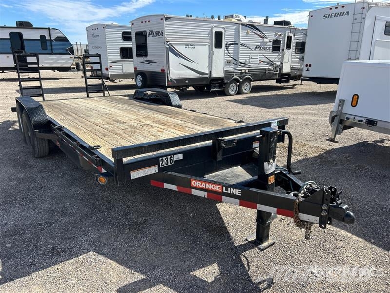 Orange Line EQ14-17+3 20 ft T/A Equipment Trailer Vehicle transport trailers