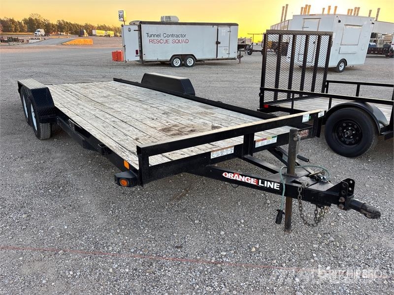 Orange Line TH70-20BK4AR2B 24 ft T/A Equipment Trailer مقطورات مركبات نقل