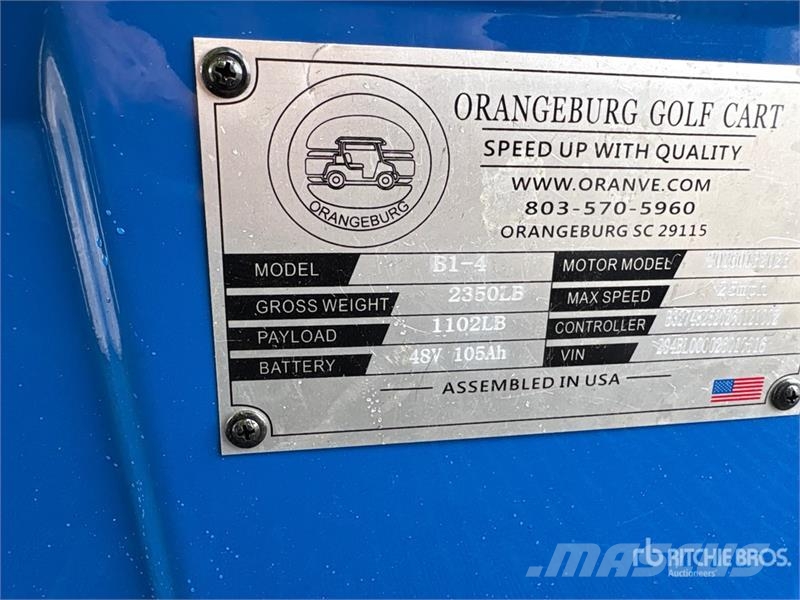 Orangeburg B1-4 Electric Golf Cart Golfwagen/Golfcart