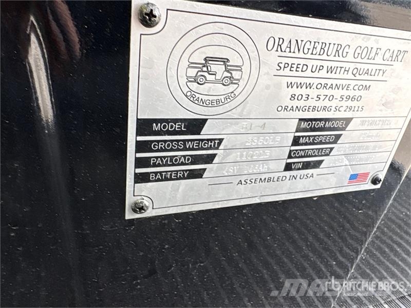 Orangeburg B1-4 Electric Golf Cart Carros de golfe