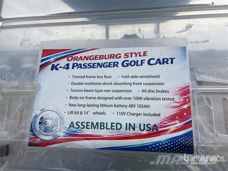 Orangeburg B1-4 Electric Golf Cart Carros de golfe