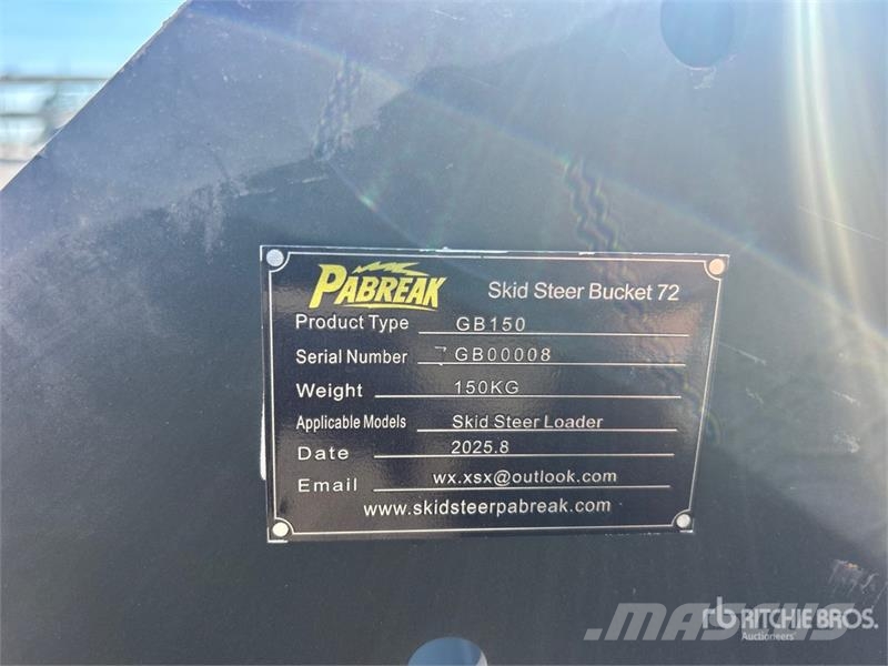  Pabreak 80 in Skid Steer Bucket (Unused) دلاء
