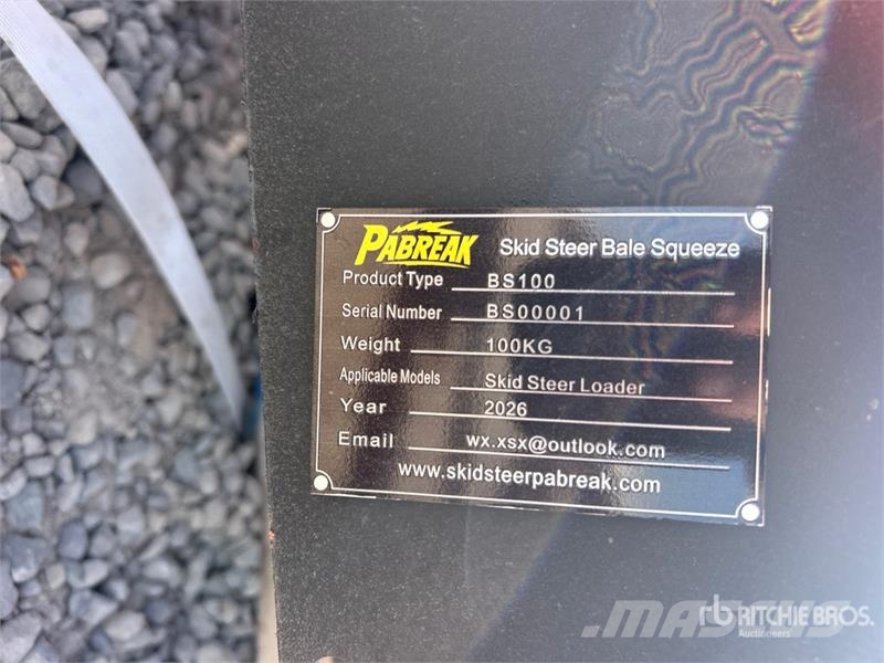 PABREAK BS100 Skid Steer Bale Squeeze (Unused) Drugi deli