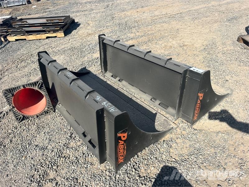 PABREAK GB90 Qty of 2 Bucket 52in Skid Steer Bucke Žlice